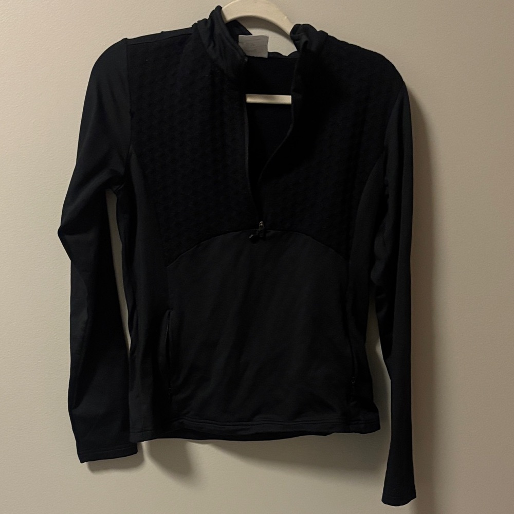 Black Bayleaf Equestrian Long Sleeve Pullover